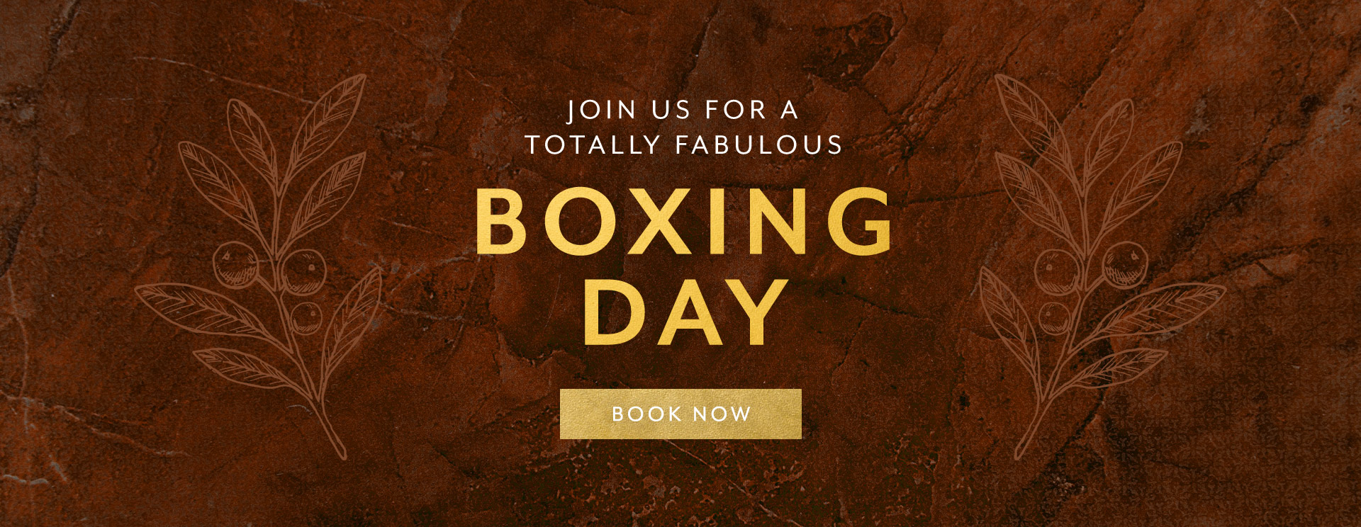 Boxing Day menu at The Orange Tree