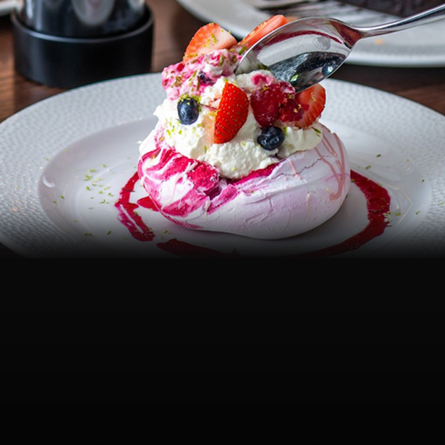 Dessert menu at The Orange Tree