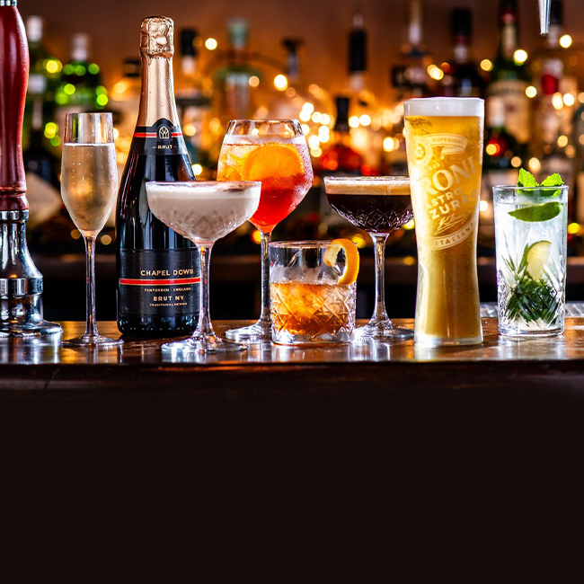 Wine & Drinks menu at The Orange Tree