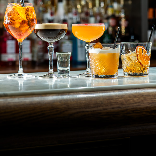 Wine & Drinks menu at The Orange Tree