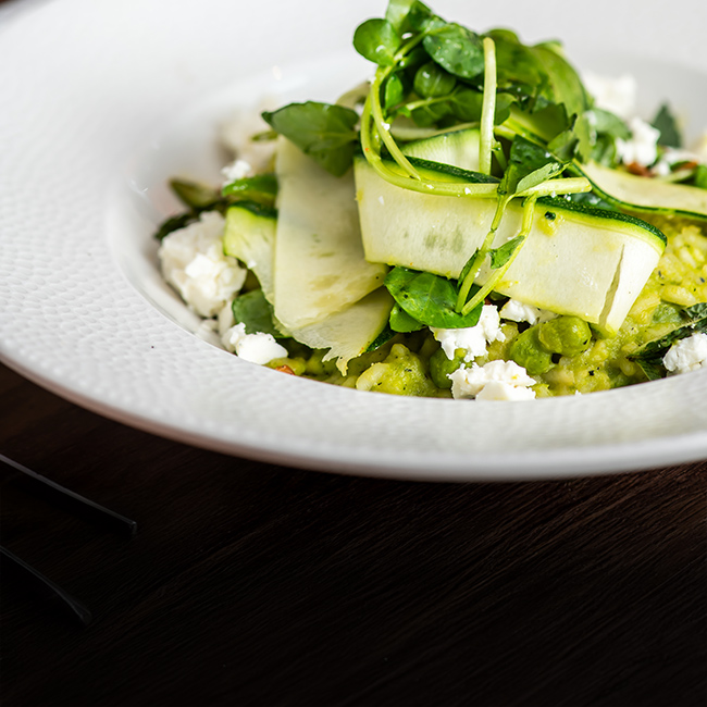 Vegan menu at The Orange Tree