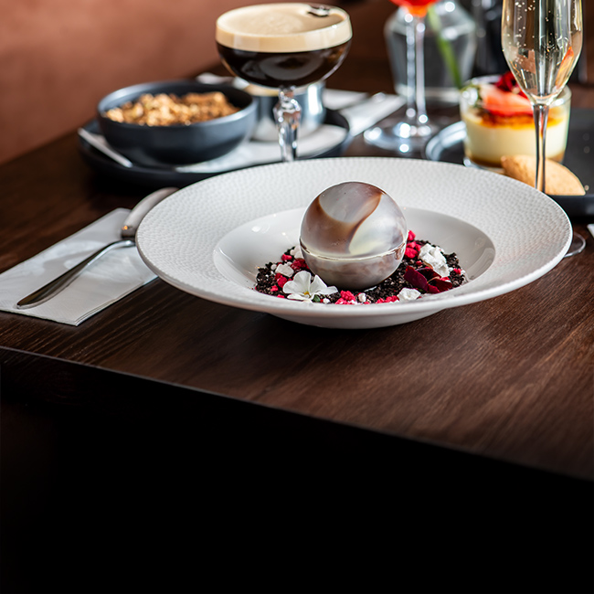 Dessert menu at The Orange Tree
